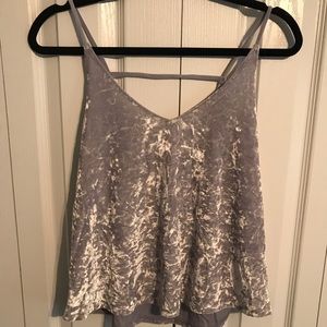 Lavender Crushed Velvet Top